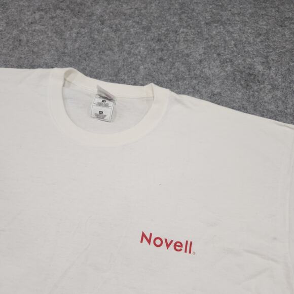 VTG 90s 1990s Novell Netware Mens XL Computer Technology Software Promo T Shirt - Picture 8 of 16